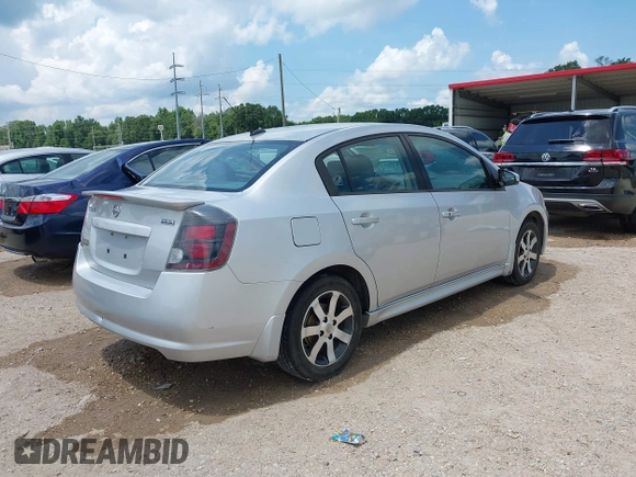 2012 Nissan Sentra S with VIN 3N1AB6AP5CL755555, listed as a IAAI auction lot 42590576 with 158,947 mi miles and . Bid and sale history available at DreamBid. Image 4.