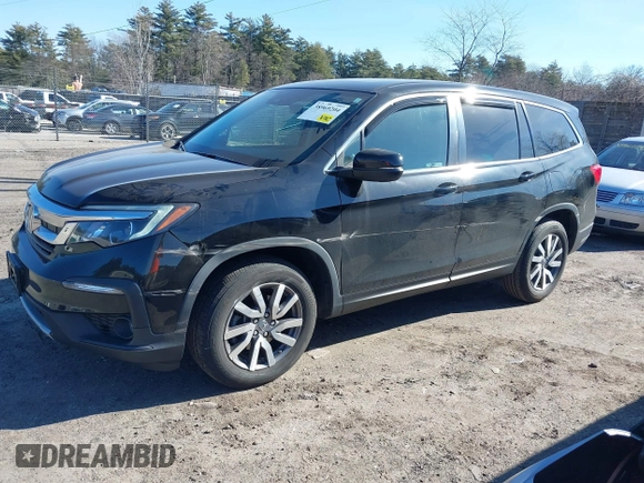 2019 Honda Pilot EX-L with VIN 5FNYF6H53KB007940, listed as a IAAI auction lot 38969204 with 52,677 mi miles. Bid and sale history available at carsss.com. Image 14.