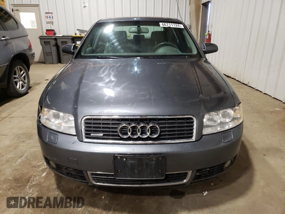 2004 Audi A4 1.8T with VIN WAULC68E14A079165, listed as a Copart auction lot 66711124 with 146,838 mi miles and Clean Title. Bid and sale history available at carsss.com. Image 5.