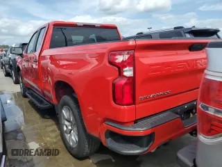 2020 Chevrolet Silverado 1500 Custom with VIN 1GCRWBEF9LZ194252, listed as a Copart auction lot 74852424 with 0 mi miles and Salvage Title. Bid and sale history available at carsss.com. Image 2.