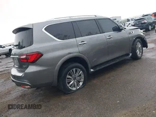2018 Infiniti QX80 with VIN JN8AZ2NFXJ9664942, listed as a IAAI auction lot 41817171 with 126,294 mi miles. Bid and sale history available at carsss.com. Image 4.