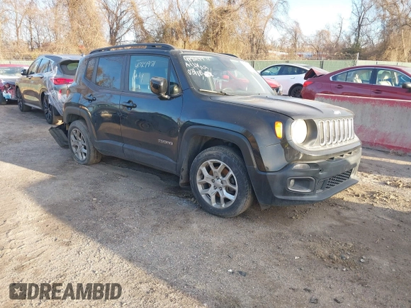 2018 Jeep Renegade Latitude with VIN ZACCJABB7JPH15240, listed as a IAAI auction lot 41727971 with 96,853 mi miles and . Bid and sale history available at carsss.com. Image 1.