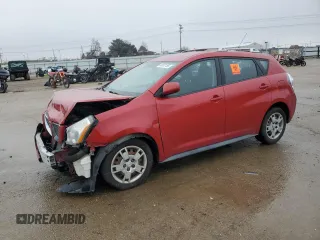 2009 Pontiac Vibe with VIN 5Y2SM67089Z409880, listed as a Copart auction lot 44072155 with 121,158 mi miles and Salvage Title. Bid and sale history available at carsss.com. Image 1.