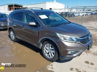 2015 Honda CR-V EX-L with VIN 2HKRM3H7XFH519437, listed as a IAAI auction lot 41656984 with 143,107 mi miles. Bid and sale history available at carsss.com. Image 1.