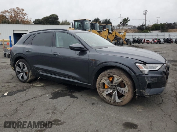2022 Audi e-tron Premium Plus with VIN WA1LABGEXNB032371, listed as a Copart auction lot 81753974 with Not provided miles and Salvage title. Bid and sale history available at DreamBid. Image 4.