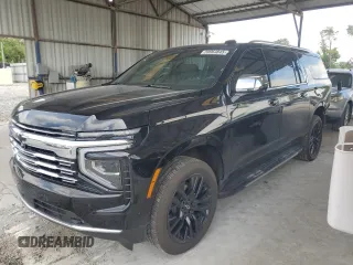2025 Chevrolet Suburban Premier z VIN 1GNS6FRD9SR104444, wystawiony jako Copart lot #59964845 z przebiegiem 6 106 mil mil oraz Szkoda całkowita • Salvage title. Historia ofert i sprzedaży dostępna na DreamBid. Obrazek 1.