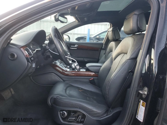 2012 Audi A8 L with VIN WAURVAFDXCN017238, listed as a Copart auction lot 88673215 with 138,162 mi miles and Salvage Title. Bid and sale history available at carsss.com. Image 7.