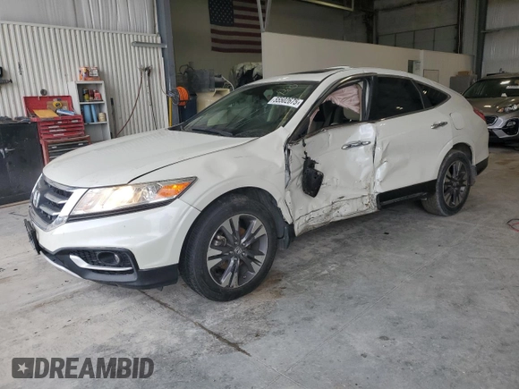 2015 Honda Crosstour EX-L z VIN 5J6TF2H59FL000605, wystawiony jako Copart lot #55502675 z przebiegiem 83 803 mil mil oraz Szkoda całkowita • Salvage title. Historia ofert i sprzedaży dostępna na DreamBid. Obrazek 1.