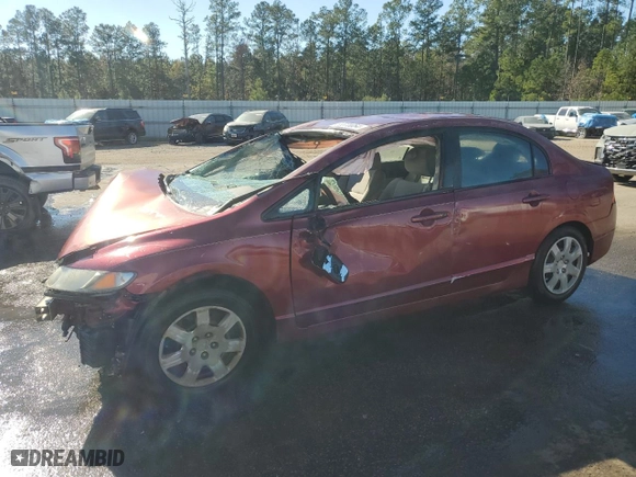 2009 Honda Civic Sdn LX with VIN 2HGFA16579H501820, listed as a Copart auction lot 83370054 with 0 mi miles and Non Repairable. Bid and sale history available at carsss.com. Image 1.