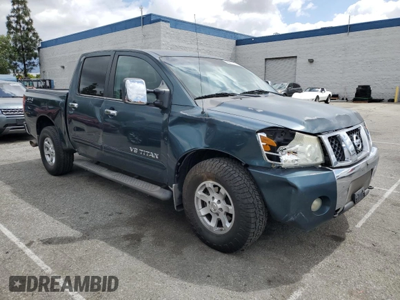 2006 Nissan Titan SE with VIN 1N6AA07B76N502666, listed as a Copart auction lot 56917515 with 118,877 mi miles and Salvage title. Bid and sale history available at DreamBid. Image 4.