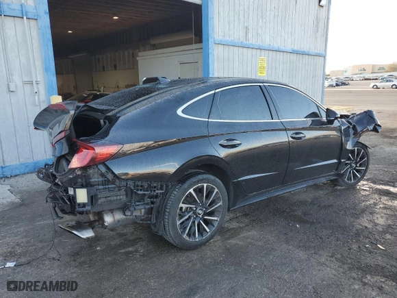 2020 Hyundai Sonata SEL Plus with VIN 5NPEJ4J28LH044894, listed as a Copart auction lot 48592745 with 81,934 mi miles and Salvage Title. Bid and sale history available at carsss.com. Image 3.