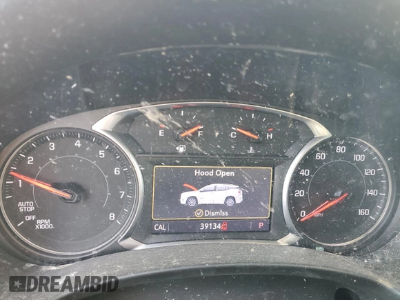 2020 GMC Terrain SLT with VIN 3GKALVEX6LL301785, listed as a Copart auction lot 59257725 with 39,134 mi miles and Salvage title. Bid and sale history available at DreamBid. Image 9.