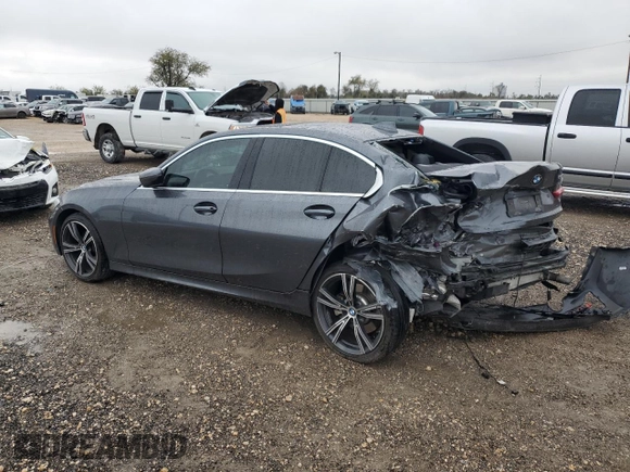 2019 BMW 3 Series 330i with VIN 3MW5R1J53K8B00546, listed as a Copart auction lot 82967224 with 0 mi miles and Salvage Title. Bid and sale history available at carsss.com. Image 2.