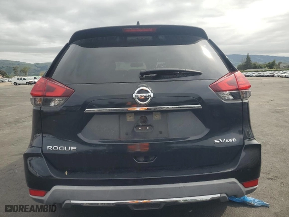2017 Nissan Rogue SV with VIN KNMAT2MV7HP503248, listed as a Copart auction lot 52195695 with 119,611 mi miles and Salvage Title. Bid and sale history available at carsss.com. Image 6.