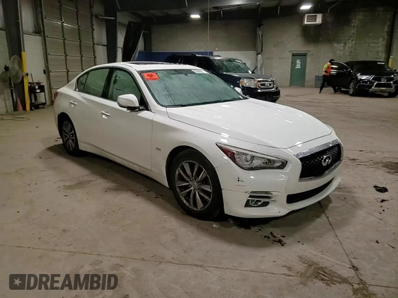 2017 Infiniti Q50 Signature Edition with VIN JN1EV7AP8HM742195, listed as a Copart auction lot 85845844 with 129,570 mi miles and Salvage title. Bid and sale history available at DreamBid. Image 13.