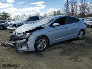 2020 Hyundai Elantra Value Edition with VIN KMHD84LF2LU969518, listed as a Copart auction lot 52462805 with 80,192 mi miles and Salvage Title. Bid and sale history available at carsss.com. Image 1.