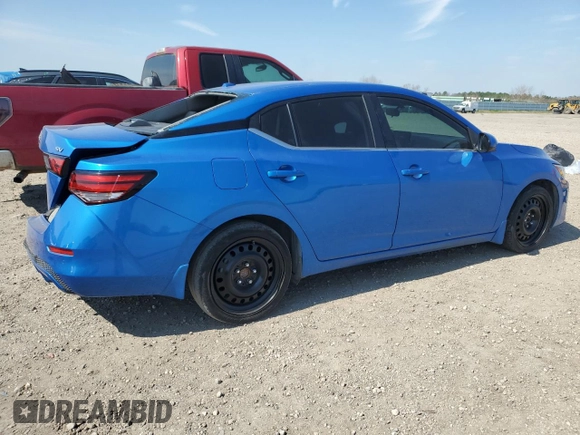 2024 Nissan Sentra SV with VIN 3N1AB8CV4RY209736, listed as a Copart auction lot 47422365 with 21,329 mi miles and Salvage Title. Bid and sale history available at DreamBid. Image 3.