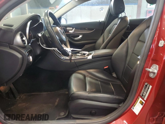 2016 Mercedes-Benz C 300 Luxury with VIN 55SWF4KB8GU157719, listed as a Copart auction lot 53180595 with 114,888 mi miles and Salvage Title. Bid and sale history available at carsss.com. Image 7.