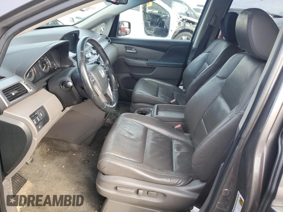 2011 Honda Odyssey EX-L with VIN 5FNRL5H65BB029311, listed as a Copart auction lot 81916724 with 184,034 mi miles and Salvage Title. Bid and sale history available at DreamBid. Image 7.