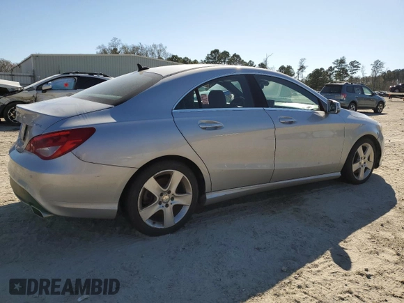 2015 Mercedes-Benz CLA 250 with VIN WDDSJ4GB8FN243447, listed as a Copart auction lot 45733904 with 124,235 mi miles and . Bid and sale history available at DreamBid. Image 3.