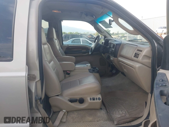 2005 Ford Excursion Limited с VIN 1FMNU43S05ED45873, выставлен на аукционе IAAI как лот 42627527 с пробегом 398 813 миль миль и . История ставок и продаж доступна на DreamBid. Изображение 5.