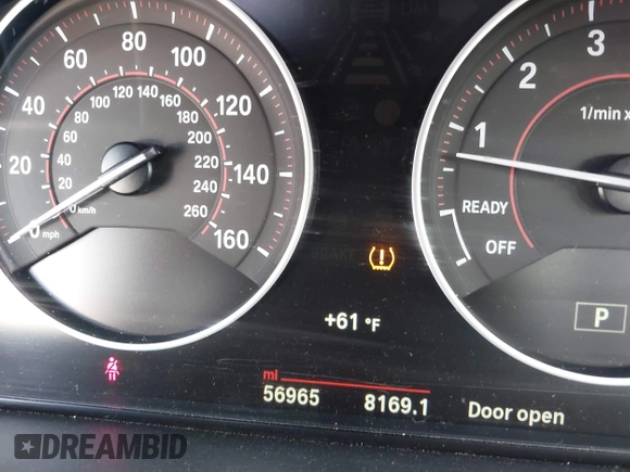 2016 BMW 3 Series 328i with VIN WBA8E9G56GNT82443, listed as a IAAI auction lot 41812424 with 56,965 mi miles. Bid and sale history available at carsss.com. Image 7.