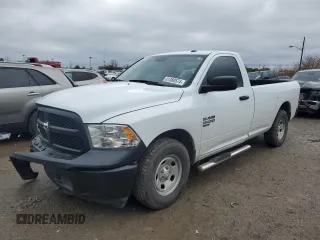2023 Ram 1500 Tradesman with VIN 3C6JR6DG7PG674244, listed as a Copart auction lot 81380574 with 23,767 mi miles and Salvage title. Bid and sale history available at DreamBid. Image 1.