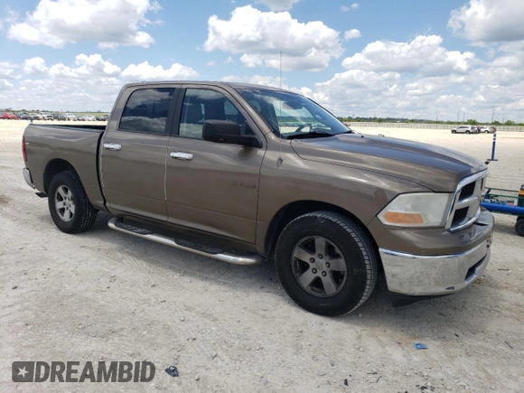 2009 Dodge 1500 SLT with VIN 1D3HB13P89S750668, listed as a Copart auction lot 56528835 with 124,059 mi miles and Clean Title. Bid and sale history available at DreamBid. Image 4.