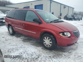 2007 Chrysler Town & Country LWB Touring with VIN 2A8GP54L67R207318, listed as a Copart auction lot 46127425 with 57,155 mi miles and Salvage Title. Bid and sale history available at carsss.com. Image 4.