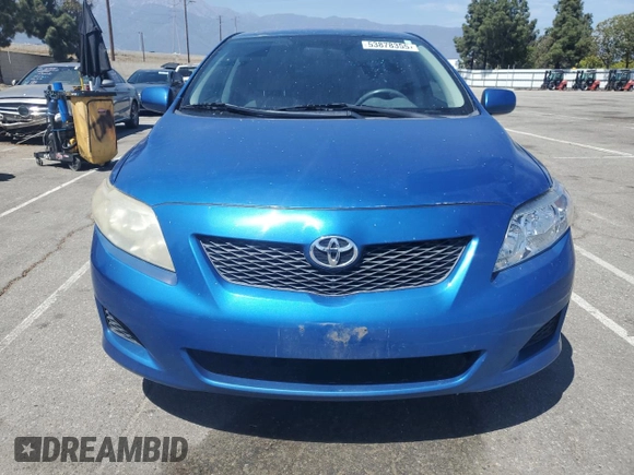 2009 Toyota Corolla with VIN JTDBL40E399093172, listed as a Copart auction lot 53878355 with 135,317 mi miles and Salvage Title. Bid and sale history available at carsss.com. Image 5.