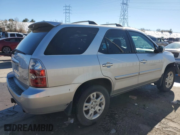 2006 Acura MDX Touring Pkg RES with VIN 2HNYD18776H502355, listed as a Copart auction lot 79890114 with 193,502 mi miles and Salvage Title. Bid and sale history available at carsss.com. Image 3.