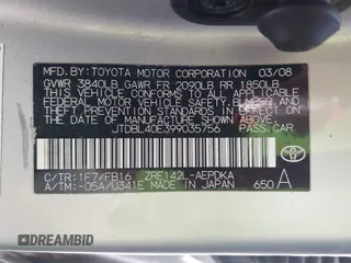 2009 Toyota Corolla with VIN JTDBL40E399035756, listed as a IAAI auction lot 42139231 with 77,149 mi miles and . Bid and sale history available at DreamBid. Image 9.