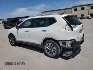 2015 Nissan Rogue SL with VIN 5N1AT2MV9FC792830, listed as a Copart auction lot 52636015 with 122,477 mi miles and Salvage Title. Bid and sale history available at carsss.com. Image 2.