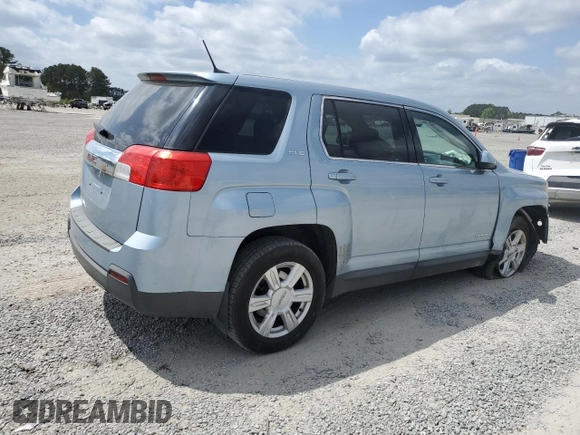 2014 GMC Terrain SLE with VIN 2GKALMEK4E6188408, listed as a Copart auction lot 51825045 with 166,097 mi miles and Salvage Title. Bid and sale history available at carsss.com. Image 3.