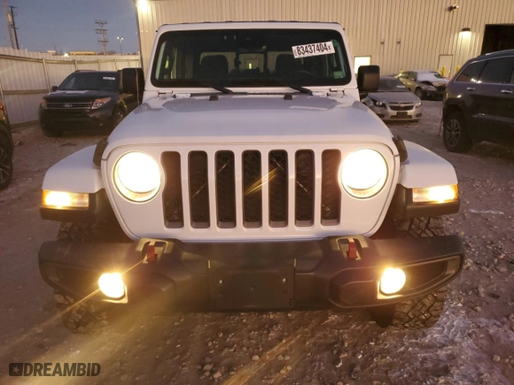 2021 Jeep Gladiator Willys with VIN 1C6HJTAG4ML515902, listed as a Copart auction lot 83437404 with 56,357 mi miles and Salvage Title. Bid and sale history available at carsss.com. Image 5.