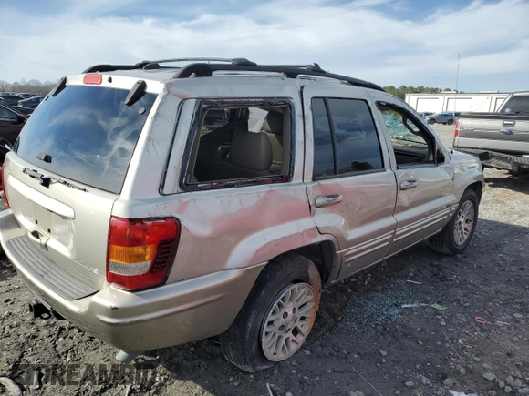 2004 Jeep Grand Cherokee Limited with VIN 1J8GX58N74C146741, listed as a Copart auction lot 42264375 with Not Provided miles and Salvage Title. Bid and sale history available at DreamBid. Image 3.