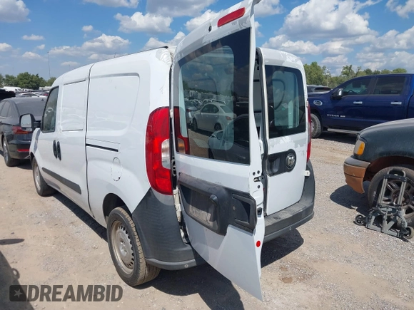 2017 Ram ProMaster City Cargo Tradesman with VIN ZFBERFAB6H6E68845, listed as a IAAI auction lot 40255976 with 256,184 mi miles and . Bid and sale history available at DreamBid. Image 3.