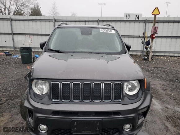 2019 Jeep Renegade Altitude with VIN ZACNJBBB1KPK10758, listed as a Copart auction lot 43492535 with 126,312 mi miles and Salvage Title. Bid and sale history available at carsss.com. Image 5.