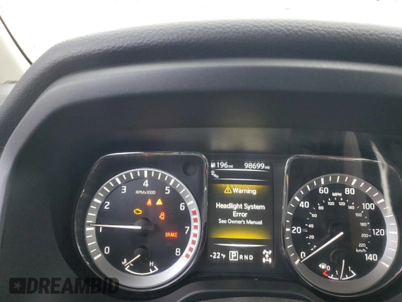 2018 Nissan Titan Pro-4X z VIN 1N6AA1E51JN536680, wystawiony jako Copart lot #82361724 z przebiegiem 98 699 mil mil oraz Szkoda całkowita • Salvage title. Historia ofert i sprzedaży dostępna na DreamBid. Obrazek 9.
