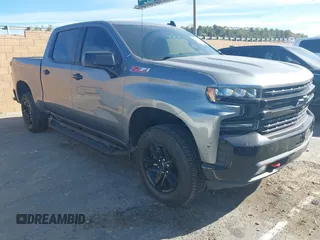 2020 Chevrolet Silverado 1500 LT Trail Boss with VIN 3GCPYFED8LG131487, listed as a IAAI auction lot 41689549 with 87,474 mi miles and . Bid and sale history available at DreamBid. Image 1.