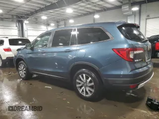 2021 Honda Pilot EX-L with VIN 5FNYF6H53MB095651, listed as a Copart auction lot 43171055 with 35,869 mi miles and Salvage Title. Bid and sale history available at DreamBid. Image 2.