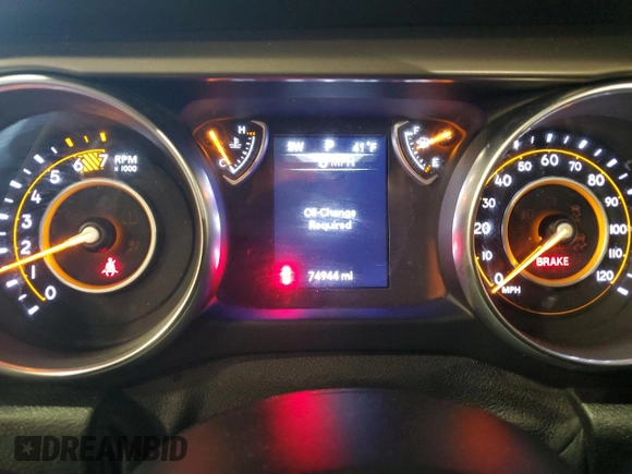 2020 Jeep Wrangler Unlimited Willys z VIN 1C4HJXDN1LW138856, wystawiony jako Copart lot #52433095 z przebiegiem 74 944 mil mil oraz Szkoda całkowita • Salvage title. Historia ofert i sprzedaży dostępna na DreamBid. Obrazek 9.