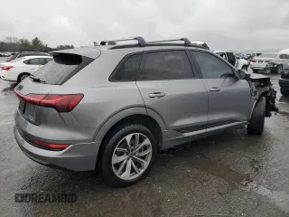 2021 Audi e-tron Premium Plus with VIN WA1LAAGEXMB017927, listed as a Copart auction lot 83877554 with 54,348 mi miles and Salvage Title. Bid and sale history available at DreamBid. Image 3.