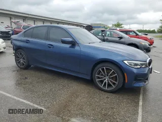 2022 BMW 3 Series 330i xDrive with VIN 3MW5R7J03N8C36977, listed as a Copart auction lot 53891745 with 14,938 mi miles and Salvage title. Bid and sale history available at DreamBid. Image 4.