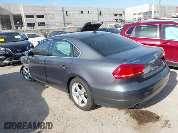 2014 Volkswagen Passat Wolfsburg Edition with VIN 1VWAS7A37EC044810, listed as a IAAI auction lot 42548651 with 166,672 mi miles and . Bid and sale history available at DreamBid. Image 3.