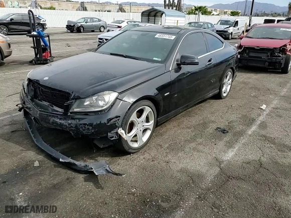 2012 Mercedes-Benz C-Class C 250 with VIN WDDGJ4HB8CF799459, listed as a Copart auction lot 46551745 with 0 mi miles and Salvage Title. Bid and sale history available at carsss.com. Image 11.