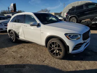 2021 Mercedes-Benz GLC with VIN W1N0G6EB2MF977676, listed as a Copart auction lot 81403924 with 7,119 mi miles and Salvage Title. Bid and sale history available at carsss.com. Image 4.