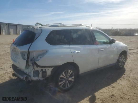 2019 Nissan Pathfinder S with VIN 5N1DR2MN8KC585495, listed as a Copart auction lot 42338135 with 109799 miles and Salvage Title. Bid and sale history available at carsss.com. Image 3.