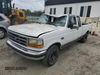 1993 Ford F-150 with VIN 1FTEX15N8PKA10656, listed as a Copart auction lot 75012724 with 287,628 mi miles and Salvage Title. Bid and sale history available at carsss.com. Image 1.