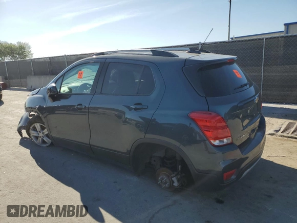 2021 Chevrolet Trax LT with VIN KL7CJPSB0MB329144, listed as a Copart auction lot 50236855 with 75,441 mi miles and Clean Title. Bid and sale history available at carsss.com. Image 2.